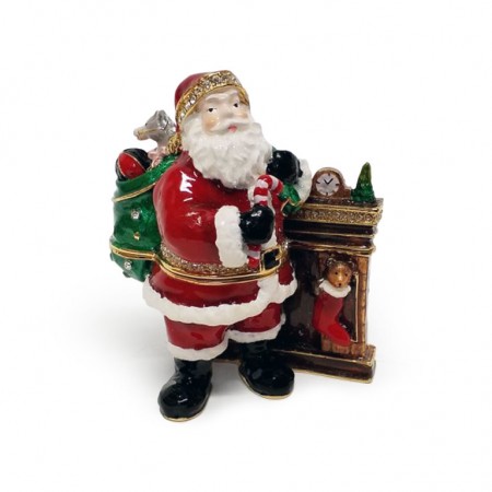 Dėžutė-skulptūrėlė „Kalėdų senelis“ (7x8,5 cm), 09119