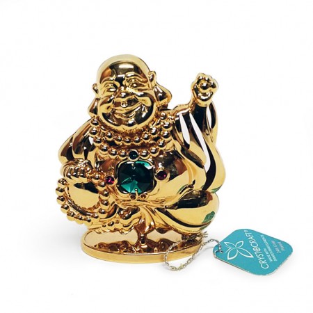 Skulptūrėlė su SWAROVSKI kristalais „Buda“, 366-0246