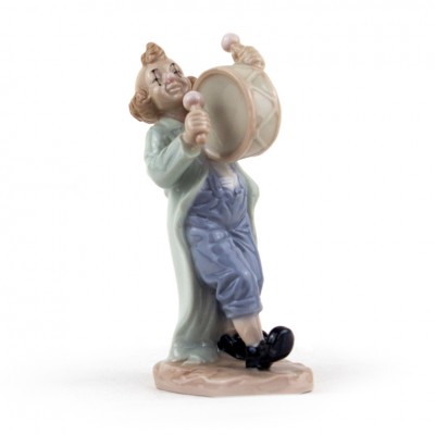 Skulptūrėlė „Klounas su būgnu“ (8x15 cm), 325-3103