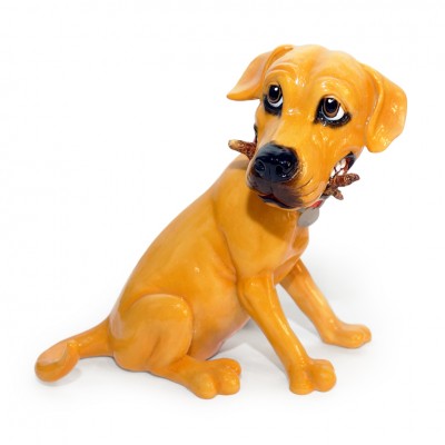 Skulptūrėlė „Šuo labradoras Ollie“ (21x20 cm)