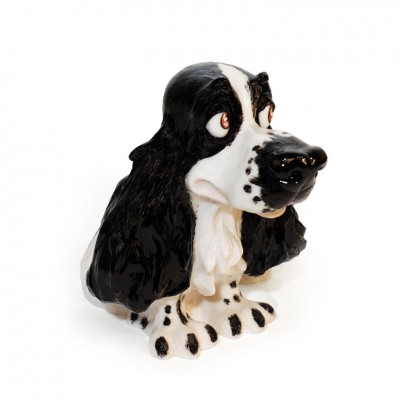 Skulptūrėlė „Šuo spanielis“ (20x17 cm)