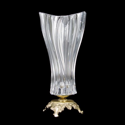 Krištolo vaza su žalvariu (38 cm), 673-0124