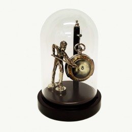 Laikrodis kišeninis su stovu „Biliardininkas“, 10-60