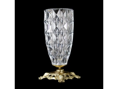 Krištolo vaza su žalvariu (32 cm), 6-136