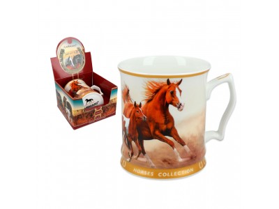 Puodelis „Arkliai“, porcelianas  241-5015