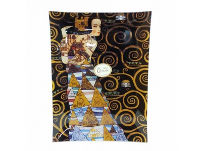 Dekoratyvinė lėkštė iš stiklo Gustav Klimt, 198-1112