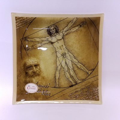 Dekoratyvinė lėkštė iš stiklo Leonardo Da Vinci, 198-2117