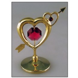 Skulptūrėlė „Širdis“ su SWAROVSKI krist., 366-0317