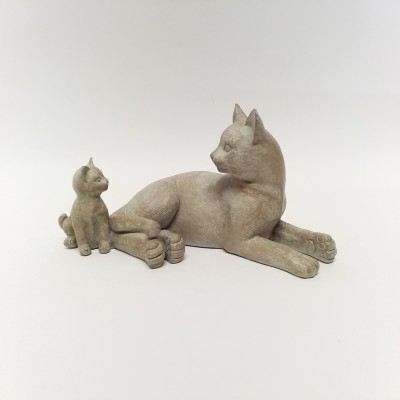Skulptūrėlė „Katė su kačiuku“, 017-1040